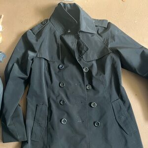 London Fog Classic Black Trench Coat